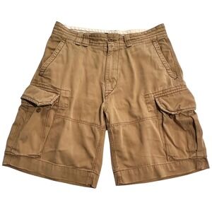 Polo Ralph Lauren Men's 33 Classic Chino Shorts Cargo Pockets Tan Khaki Utility